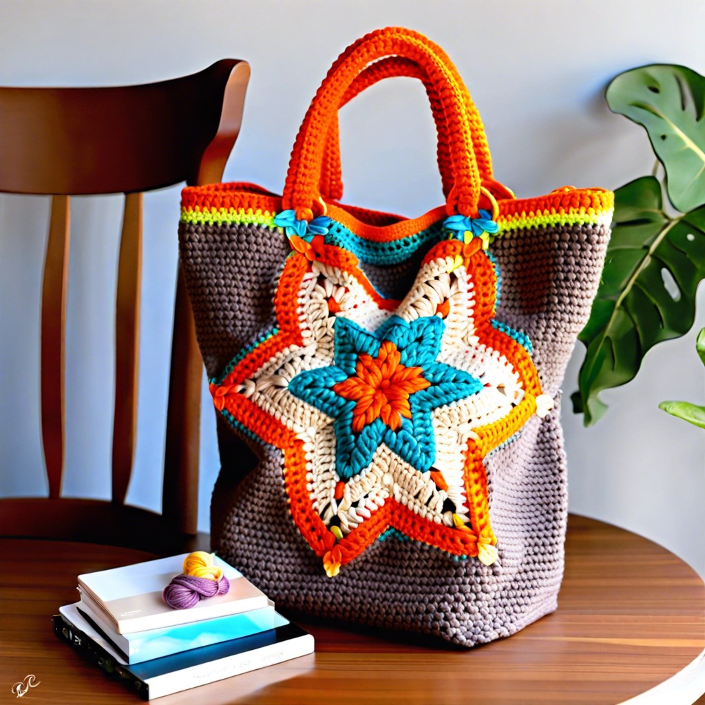 star motif tote bags