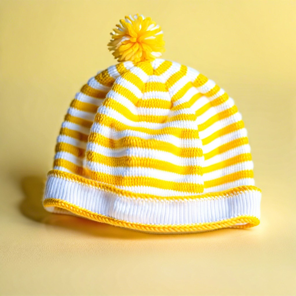 striped baby hat