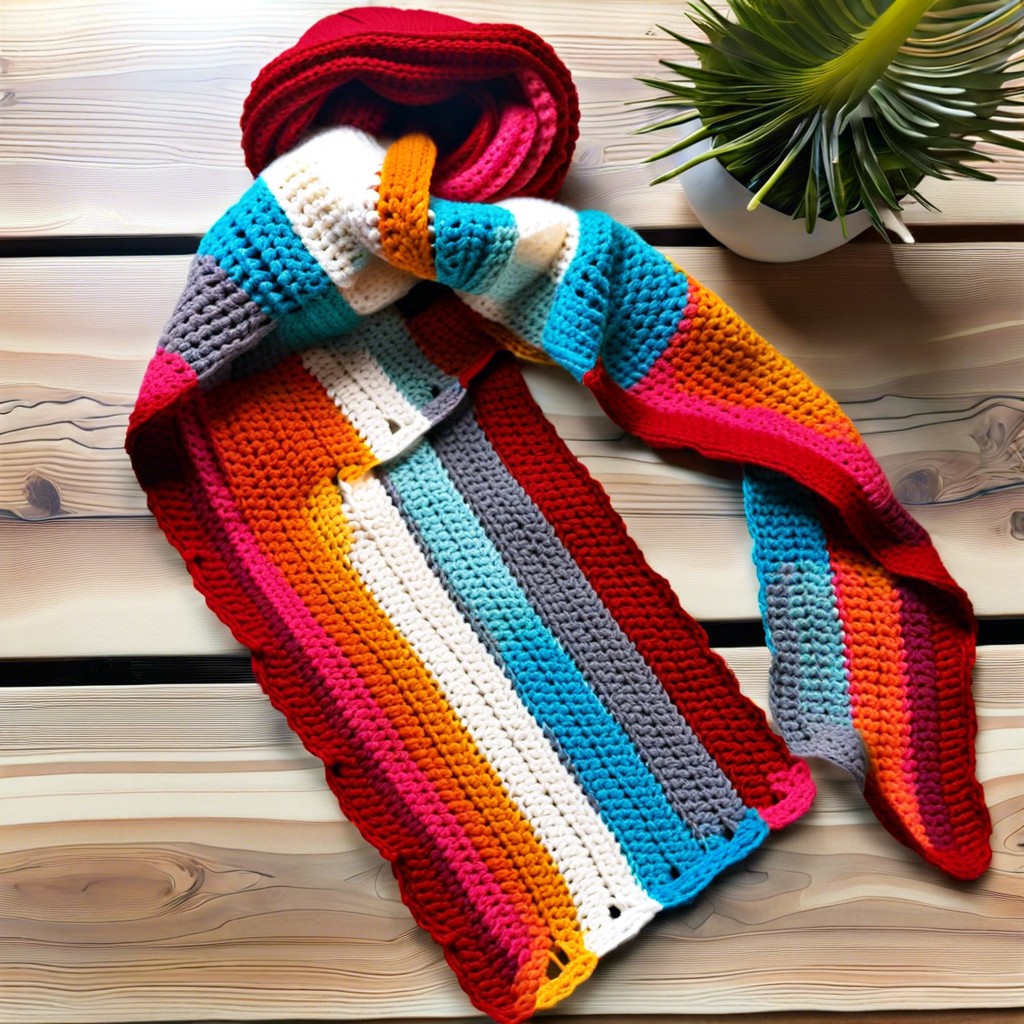 striped scarf