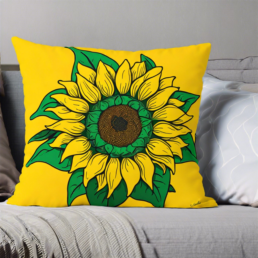 sunflower pillow