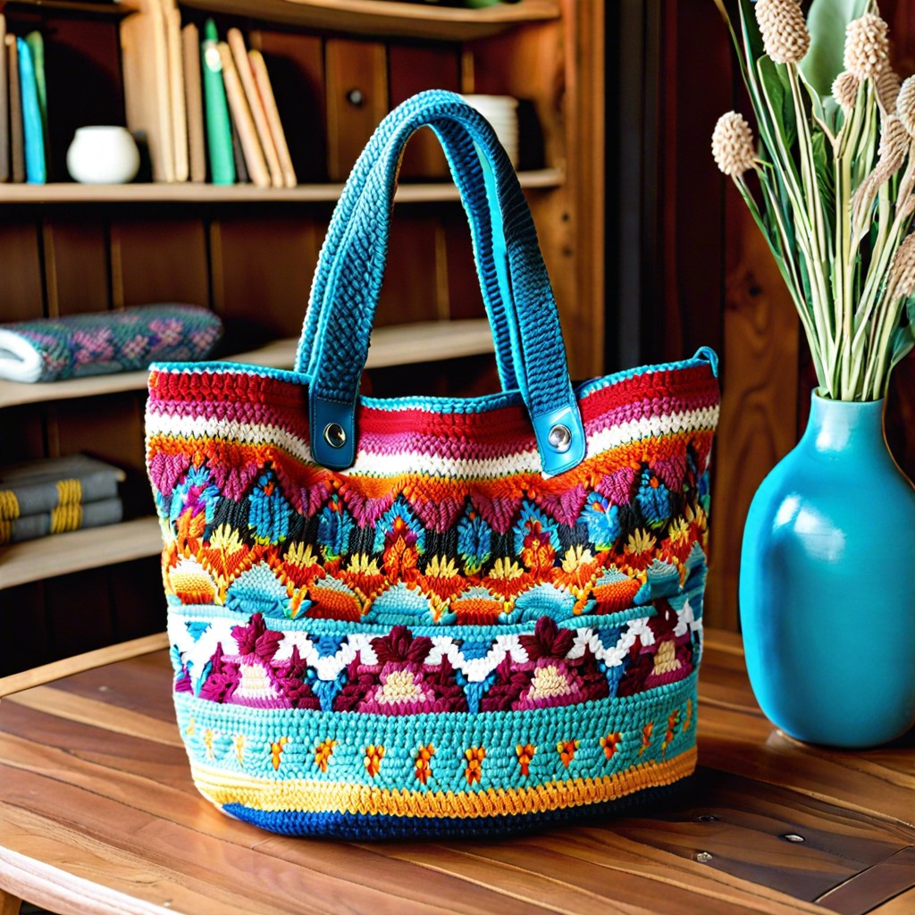 tapestry crochet tote