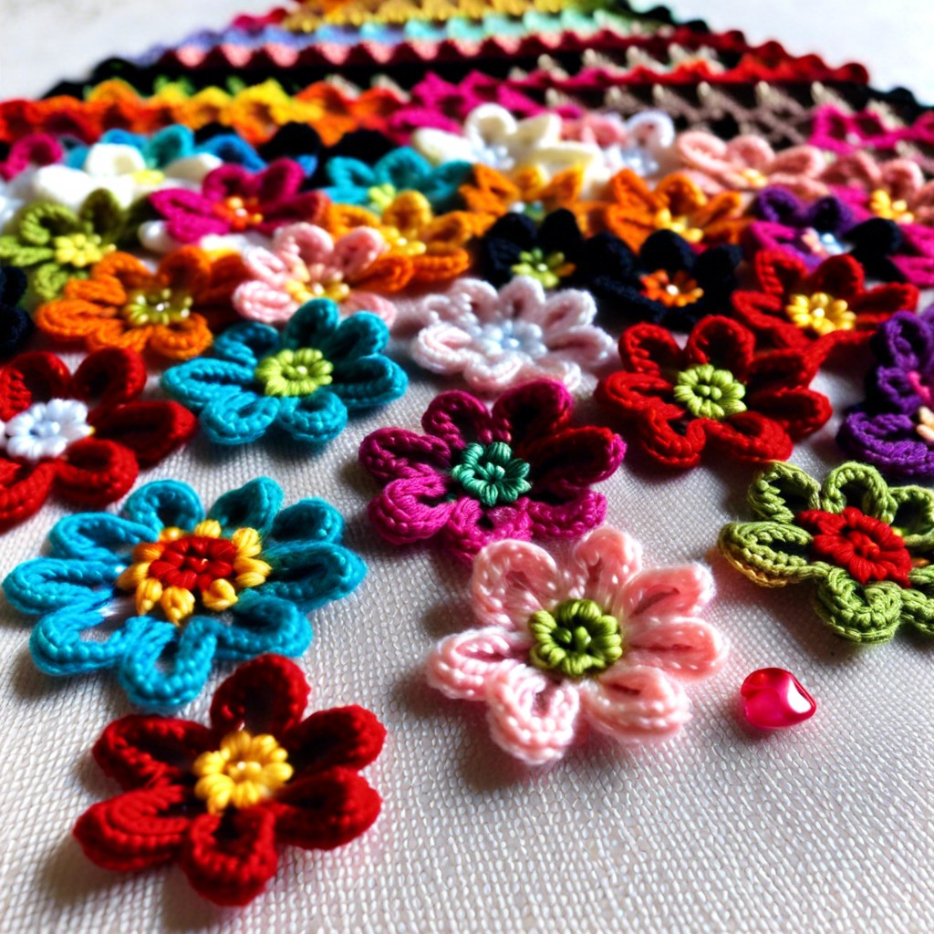 tiny flower appliques