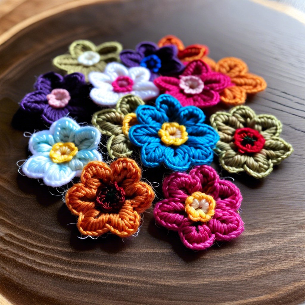 tiny flower appliques