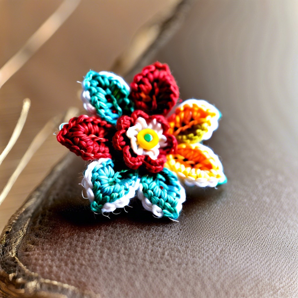 tiny flower brooch