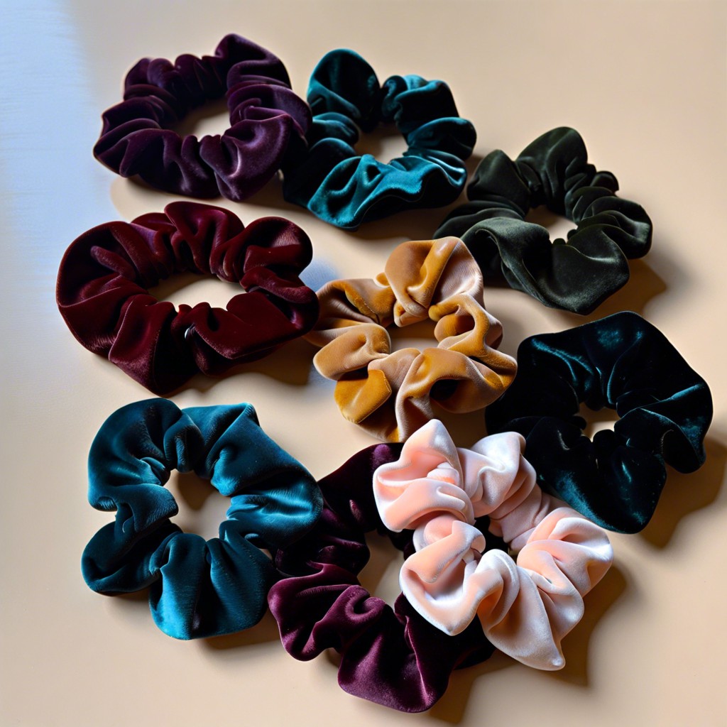 velvet scrunchies