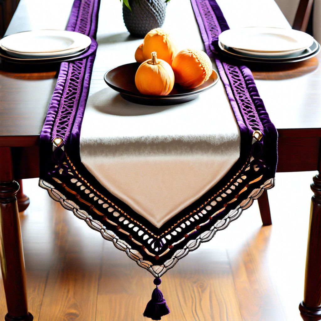 velvet table runner