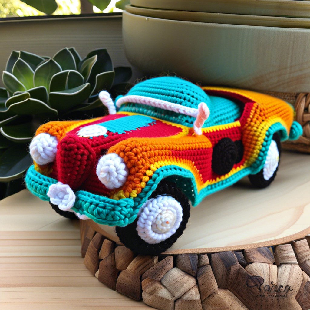 vintage car amigurumi