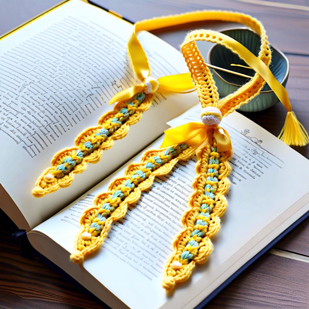 yellow ribbon bookmarks