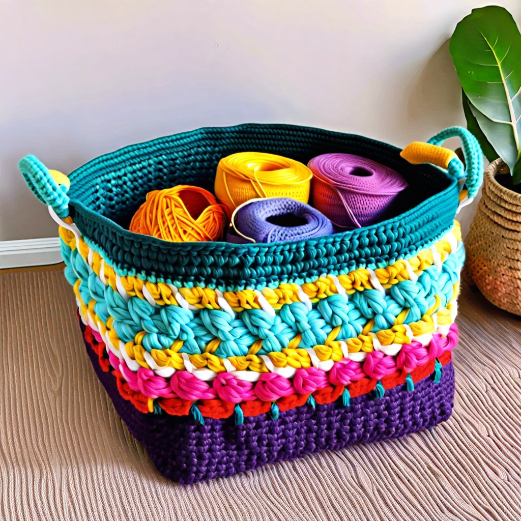 yoga prop storage basket