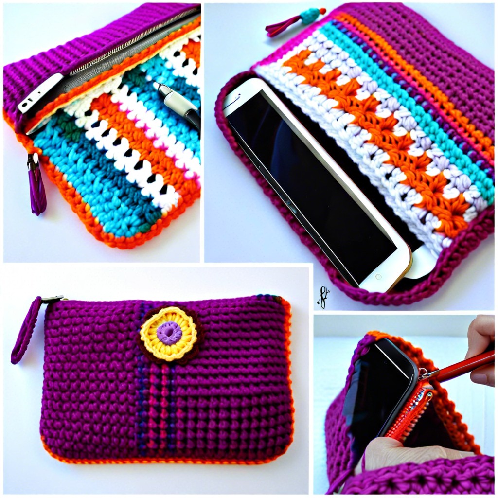 zippered crochet tablet sleeve