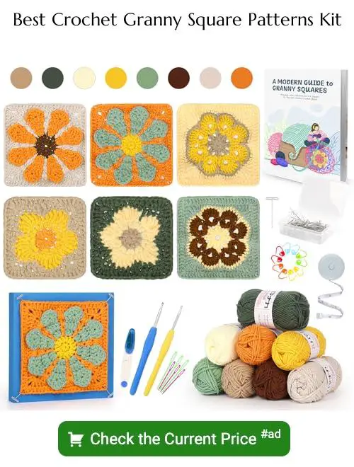 Crochet Granny Square Patterns Kit