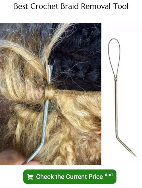 Crochet braid removal tool