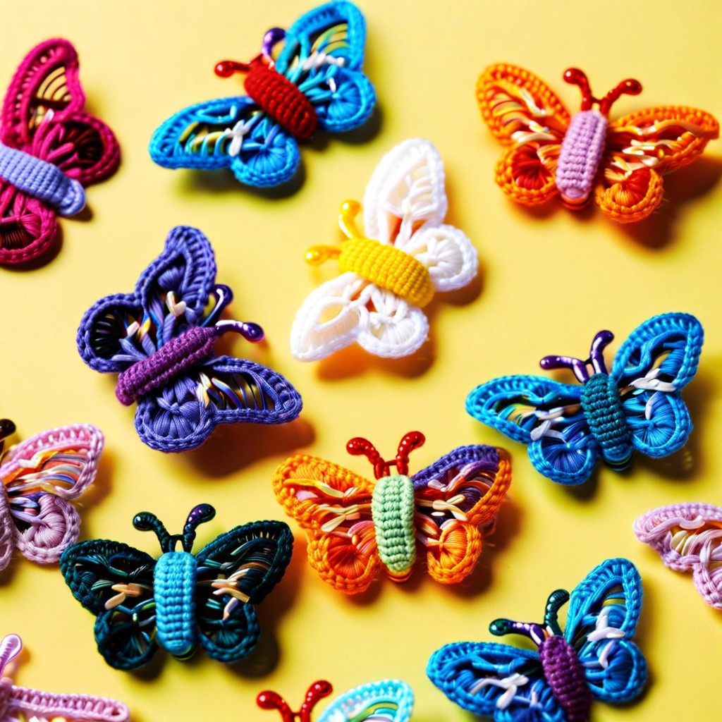 butterfly hair clips