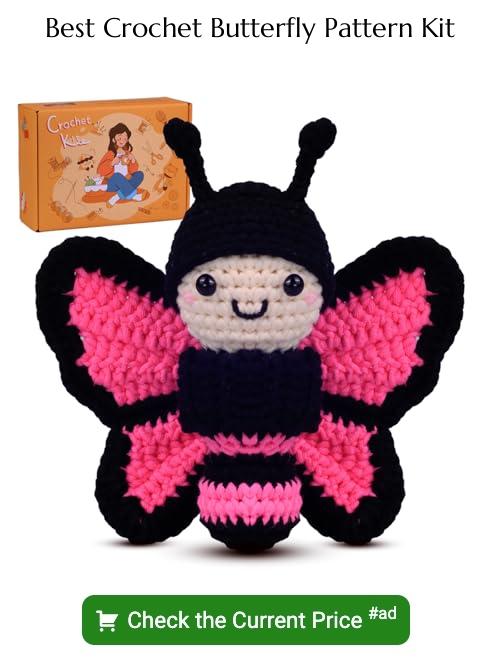 crochet butterfly pattern kit