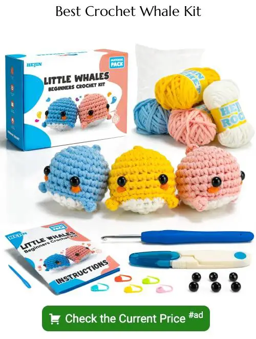 crochet whale kit