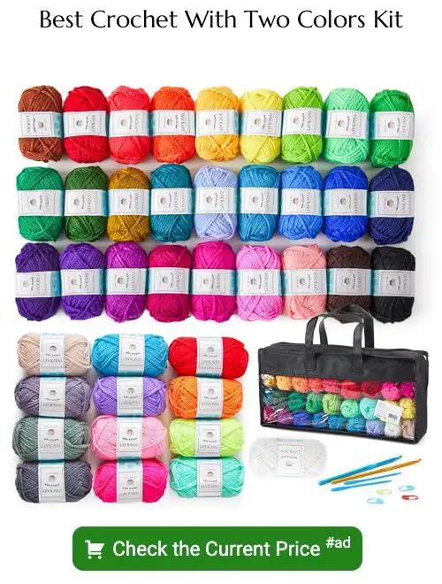 crochet with two colors kit