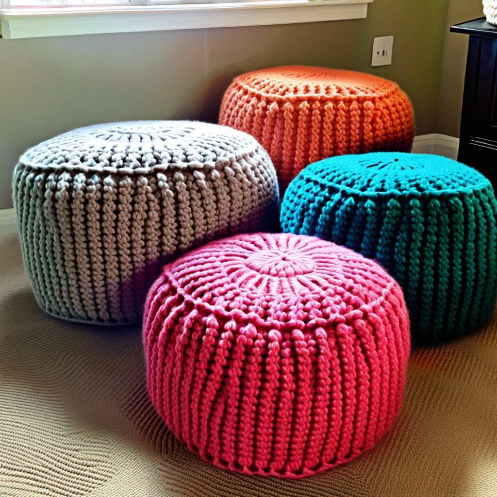 cushy poufs