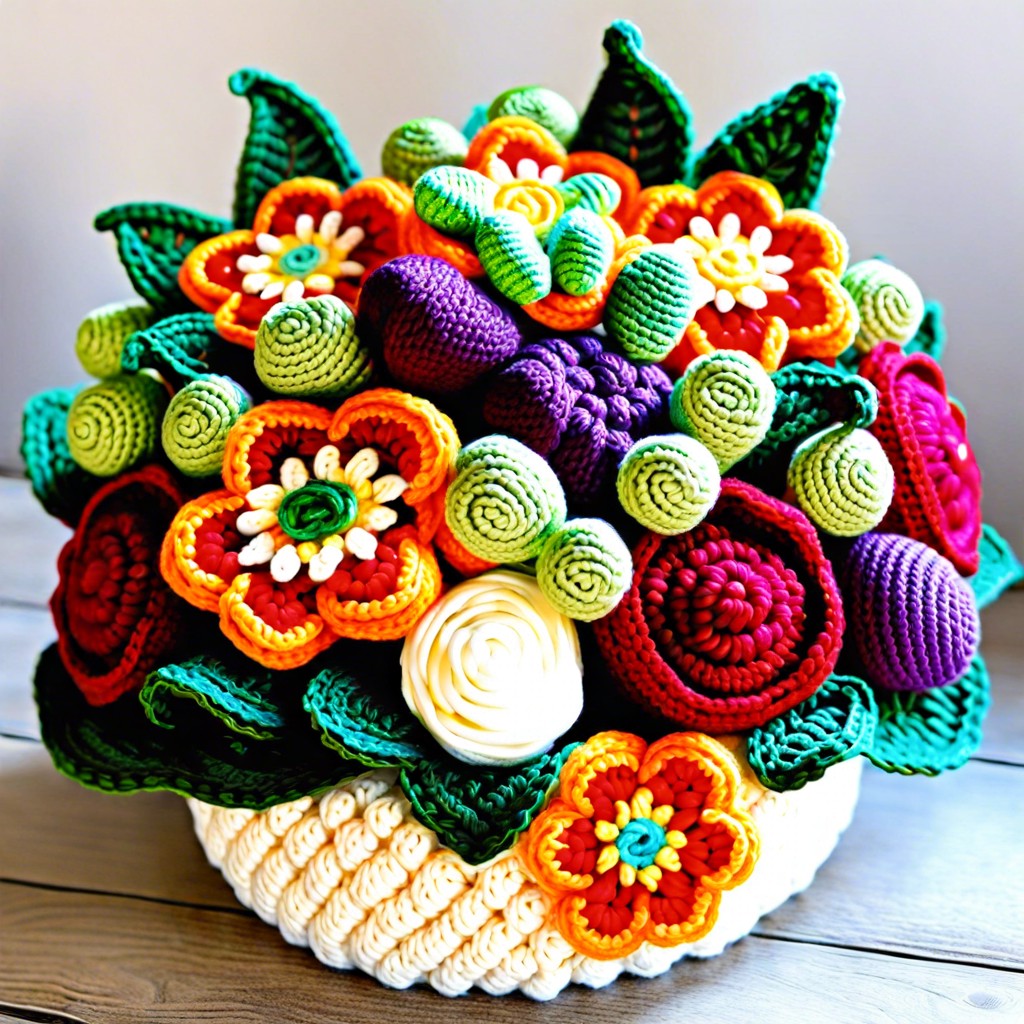 edible themed veggie bouquet