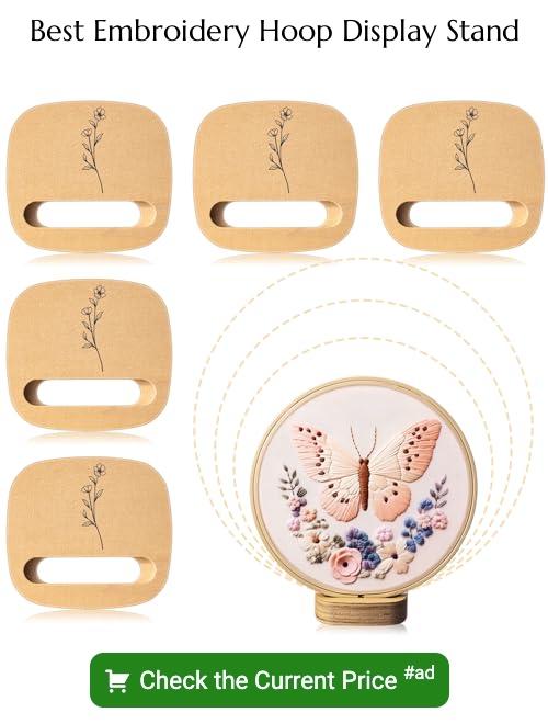 embroidery hoop display stand