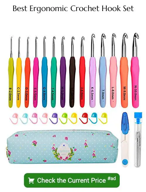 ergonomic crochet hook set