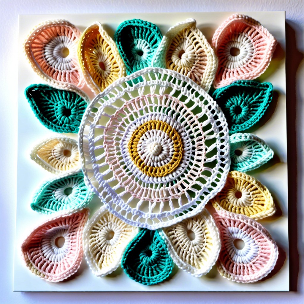 lace fan wall art