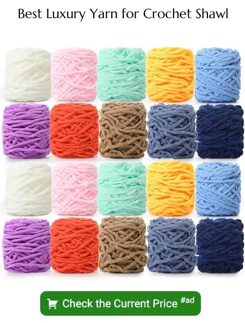 luxury yarn for crochet shawl