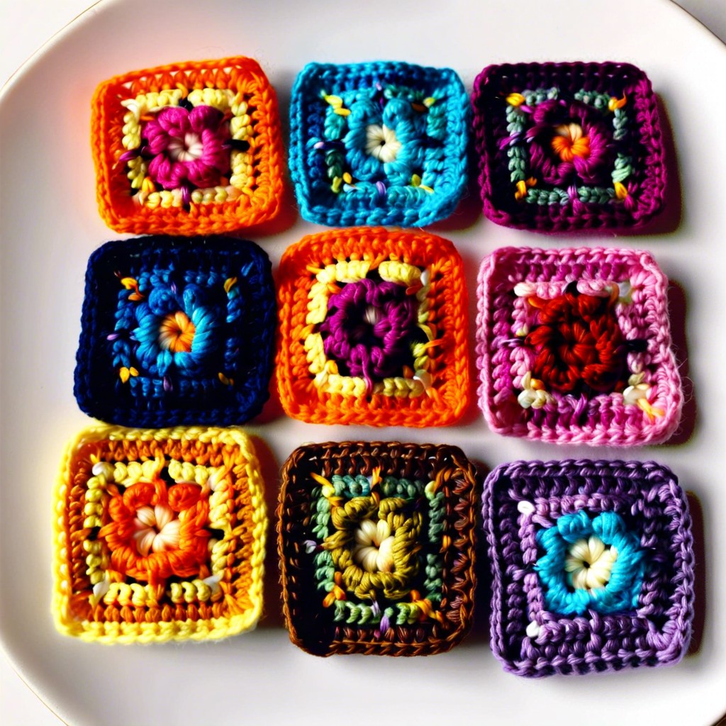 mini crochet square