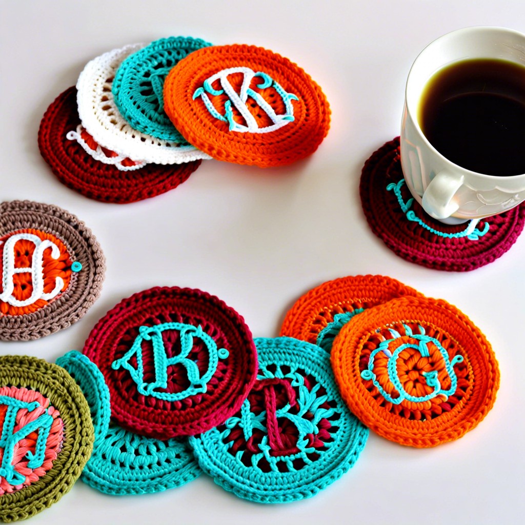 monogrammed coasters