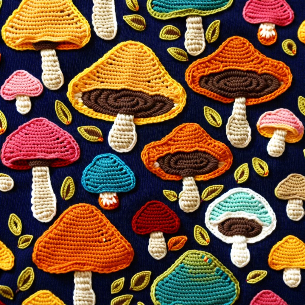 mushroom appliques