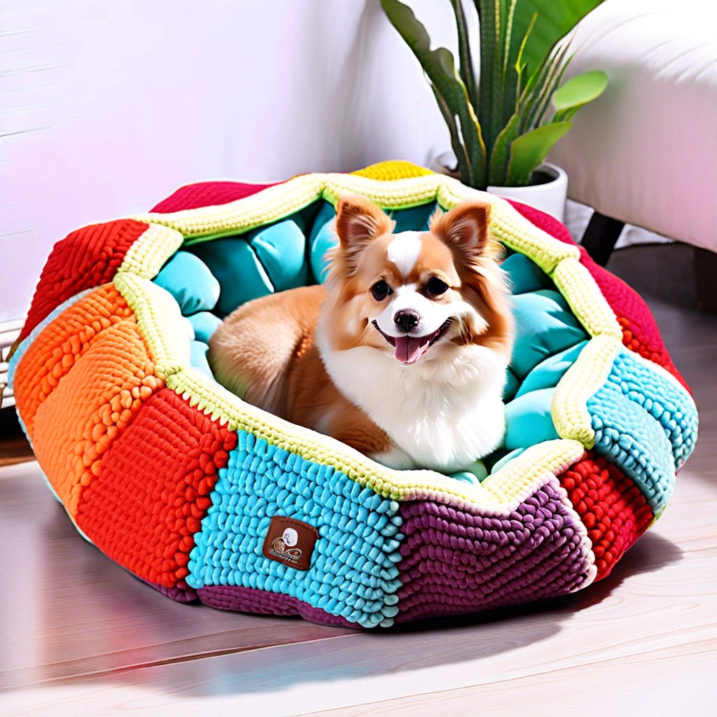 plush pet bed