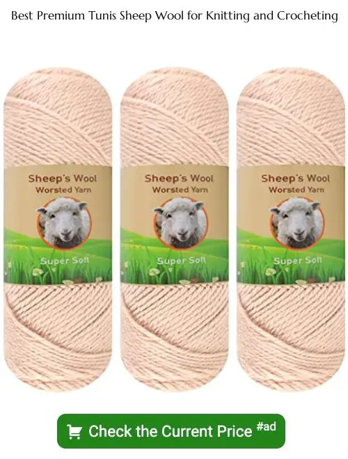 premium Tunis sheep wool for knitting and crocheting