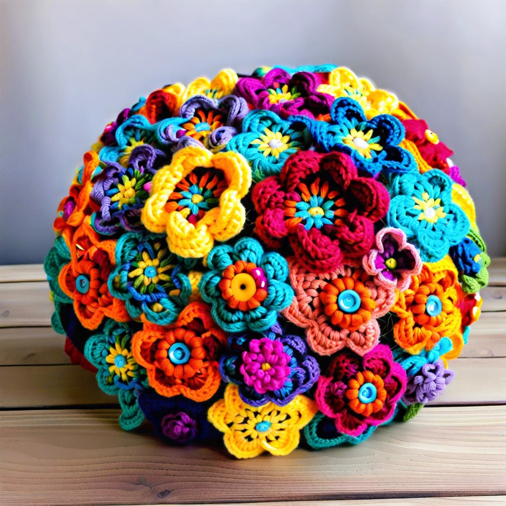 rainbow color wheel bouquet