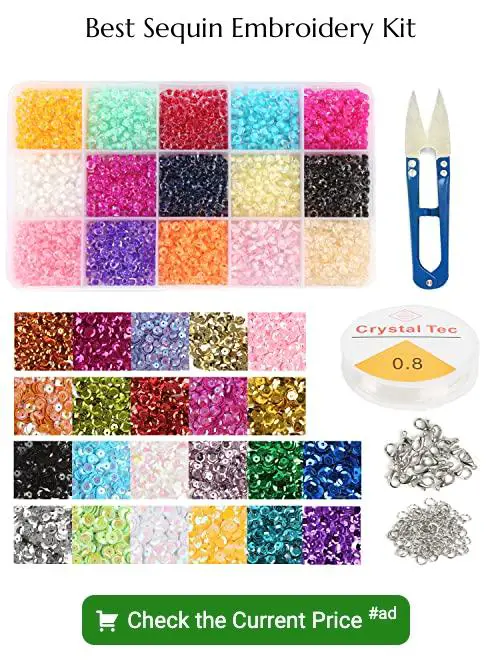 sequin embroidery kit