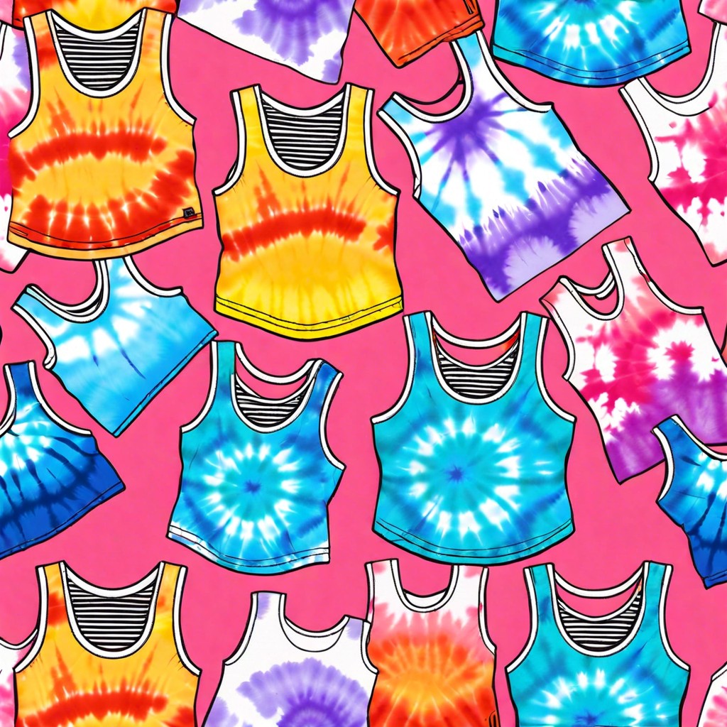 tie dye tank tops