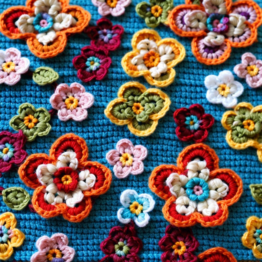 tiny flower applique