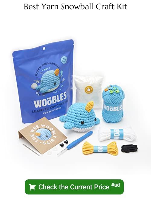 yarn snowball craft kit